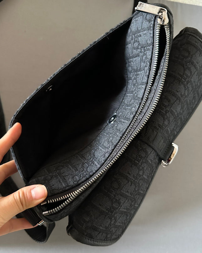 Dior Messenger 8 Bag 60199 – Black Dior Oblique Jacquard