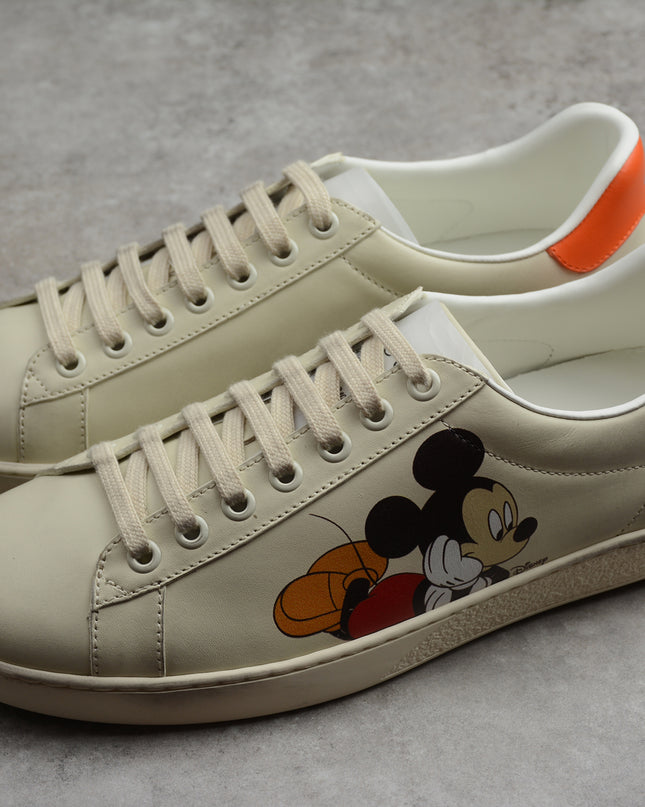 Disney x Gucci Ace Sneaker with Mickey Mouse Print