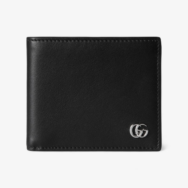 GG Marmont Black Leather Bi-Fold Wallet