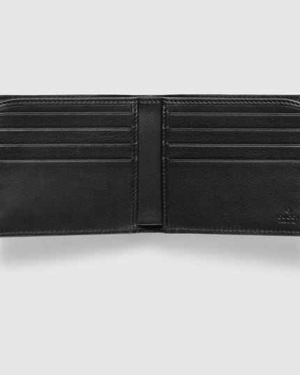 GG Marmont Black Leather Bi-Fold Wallet