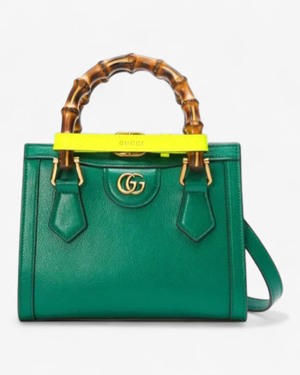 Gucci Marmont Black Leather Small Tote with Bamboo Handles