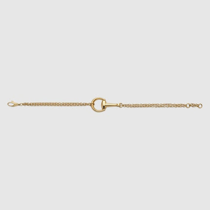 GUCCI 18k Gold Horsebit Chain Bracelet