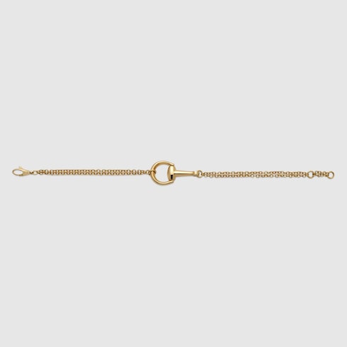 GUCCI 18k Gold Horsebit Chain Bracelet