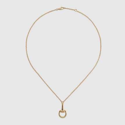 Gucci 18k Gold Horsebit Chain Necklace