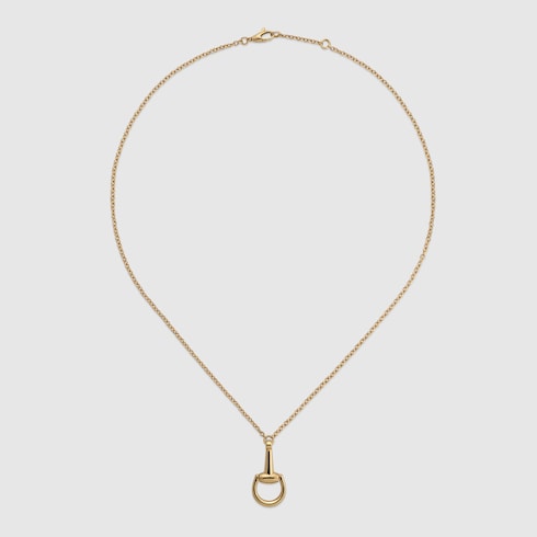 Gucci 18k Gold Horsebit Chain Necklace