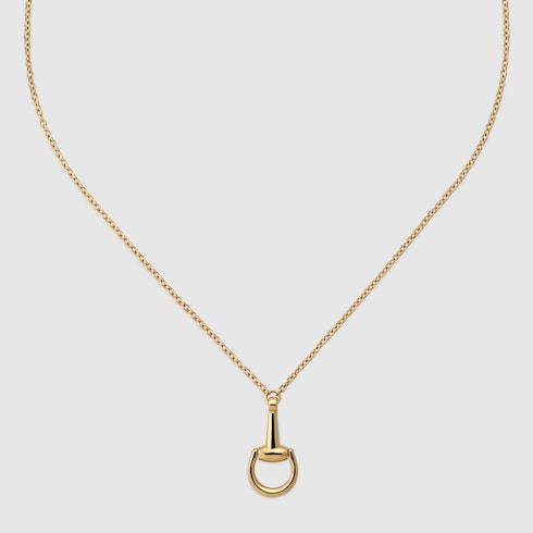 Gucci 18k Gold Horsebit Chain Necklace