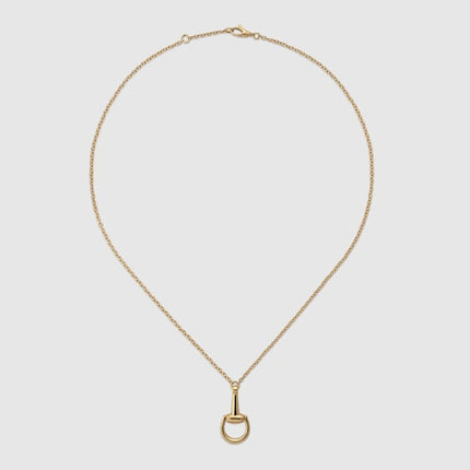 Gucci 18k Gold Horsebit Chain Necklace