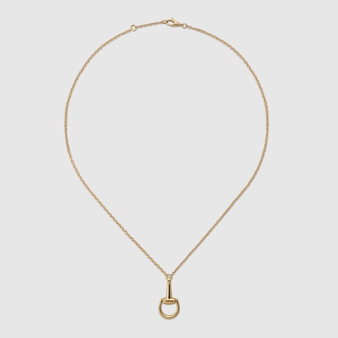 Gucci 18k Gold Horsebit Chain Necklace