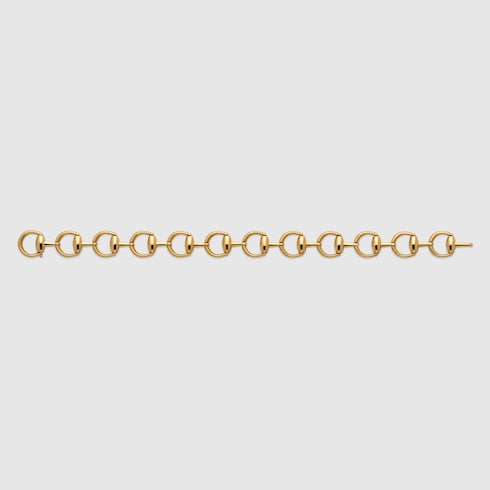 GUCCI 18k Gold Horsebit Link Bracelet