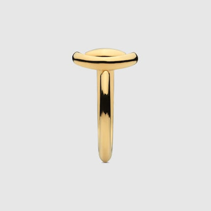 GUCCI 18k Gold Horsebit Motif Ring