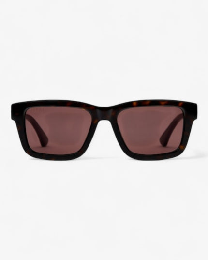 GUCCI GG1869S Rectangular Sunglasses – Tortoiseshell with Web Stripe Temples