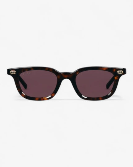GUCCI GG1946S Oval Sunglasses – Dark Tortoiseshell with Interlocking G