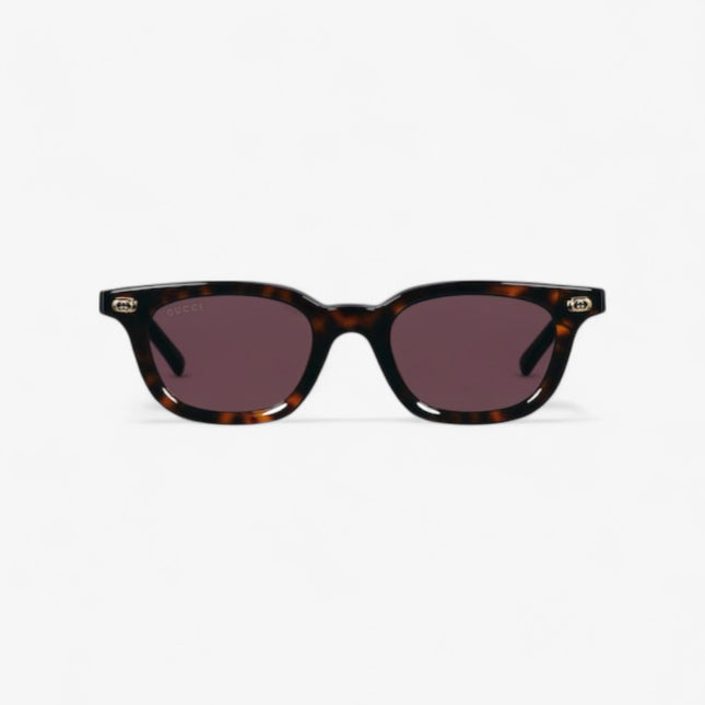 GUCCI GG1946S Oval Sunglasses – Dark Tortoiseshell with Interlocking G