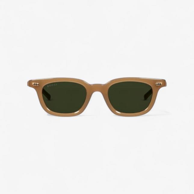 GUCCI GG1946S Oval Sunglasses – Light Opal Brown with Interlocking G