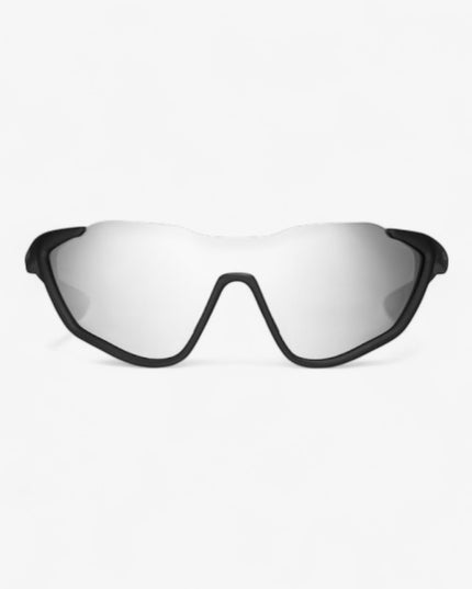 GUCCI GG2018S Mask Sunglasses – Matte Black with Mirrored Lenses