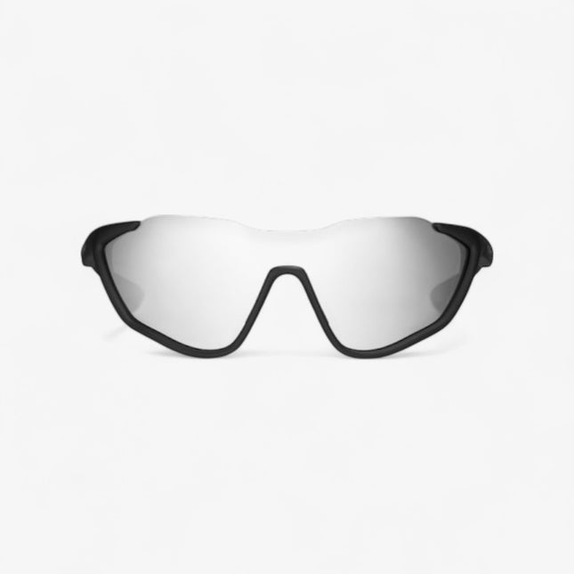 GUCCI GG2018S Mask Sunglasses – Matte Black with Mirrored Lenses