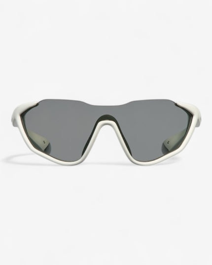 GUCCI GG2018S Mask Sunglasses – Matte White with Grey Lenses
