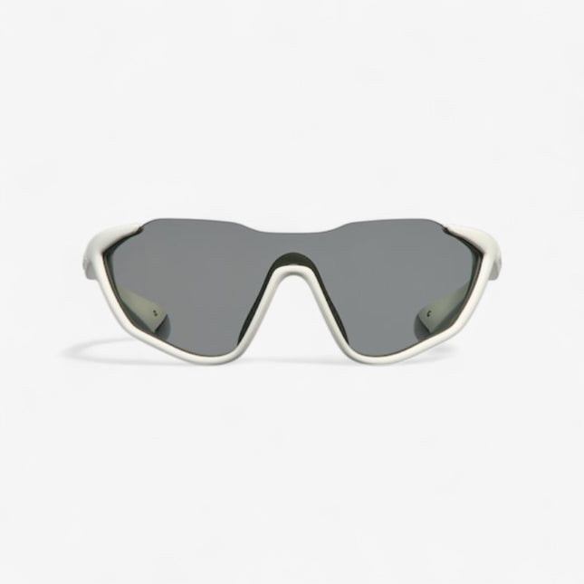 GUCCI GG2018S Mask Sunglasses – Matte White with Grey Lenses