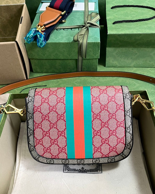 Gucci Horsebit 1955 Mini Shoulder Bag – Pink
