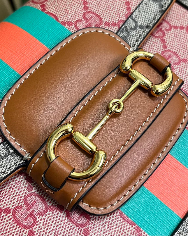 Gucci Horsebit 1955 Mini Shoulder Bag – Pink