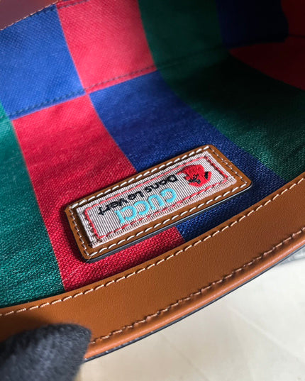 Gucci Horsebit 1955 Mini Shoulder Bag – Sky Blue Web Stripe Edition