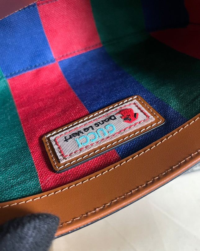 Gucci Horsebit 1955 Mini Shoulder Bag – Sky Blue Web Stripe Edition