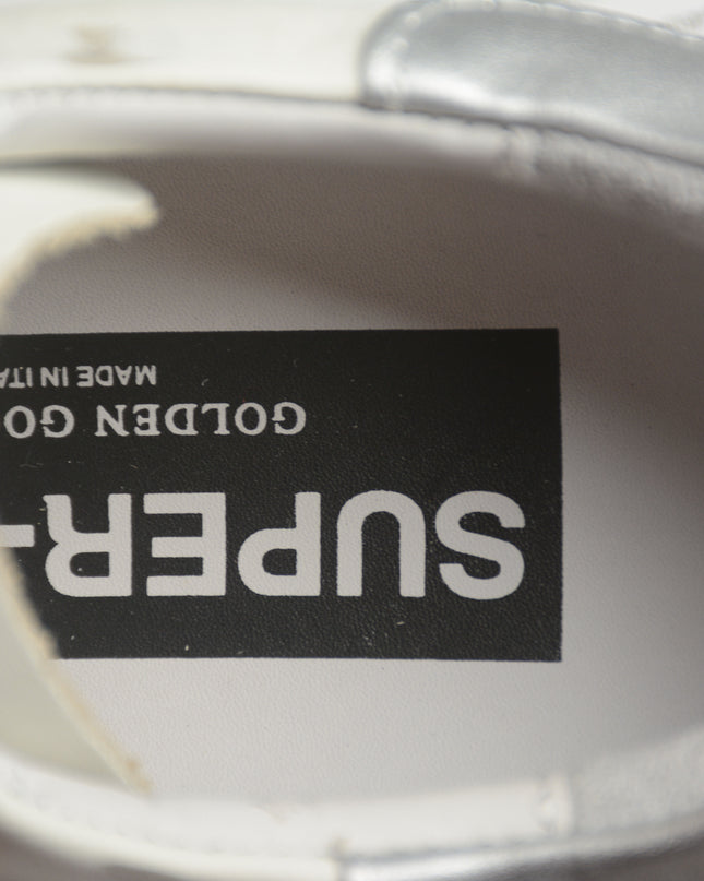 Golden Goose Super-Star Distressed Sneaker – White & Grey