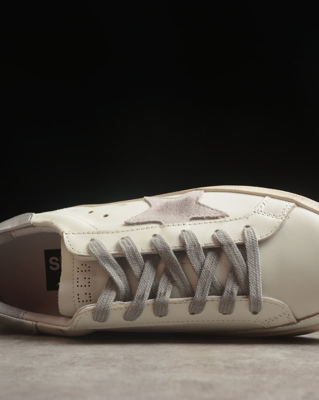 Golden Goose Super-Star Distressed Sneaker – White & Grey