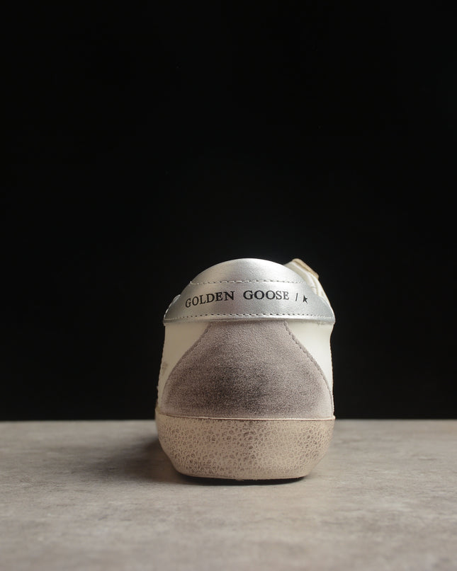 Golden Goose Super-Star Distressed Sneaker – White & Grey