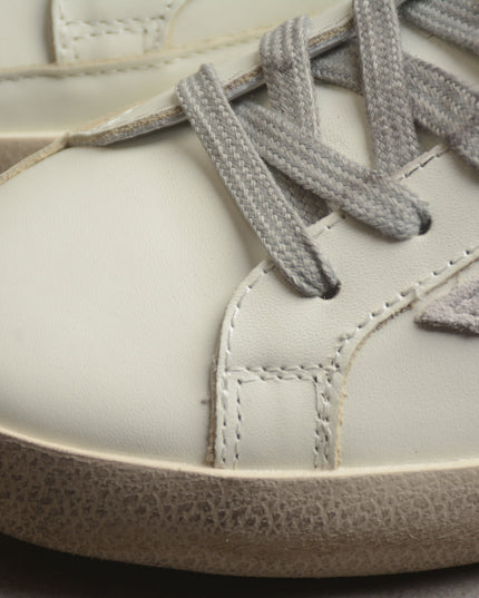 Golden Goose Super-Star Distressed Sneaker – White & Grey