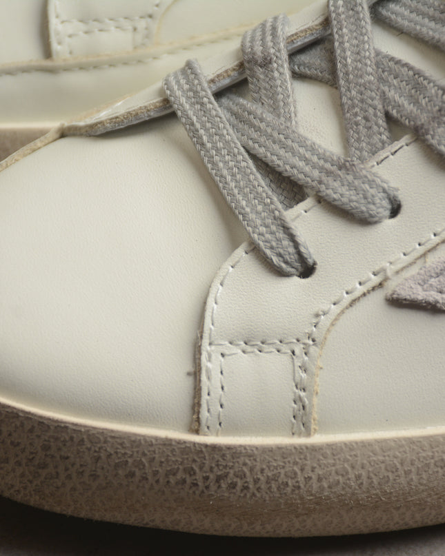 Golden Goose Super-Star Distressed Sneaker – White & Grey