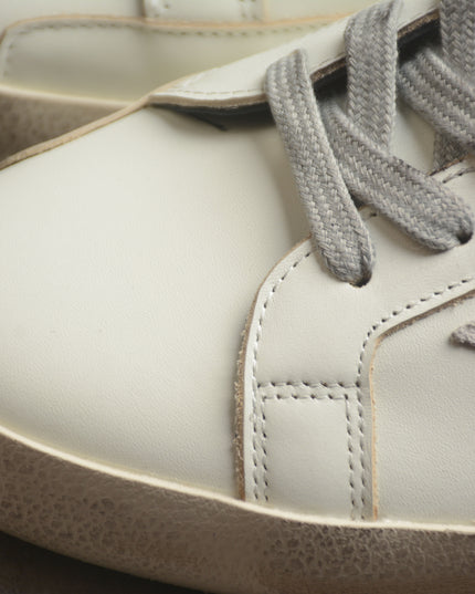 Golden Goose Super-Star Distressed Sneaker – White, Grey & Black