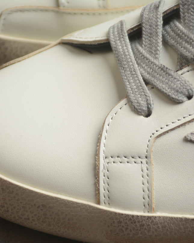 Golden Goose Super-Star Distressed Sneaker – White, Grey & Black