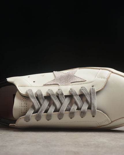 Golden Goose Super-Star Distressed Sneaker – White, Grey & Black