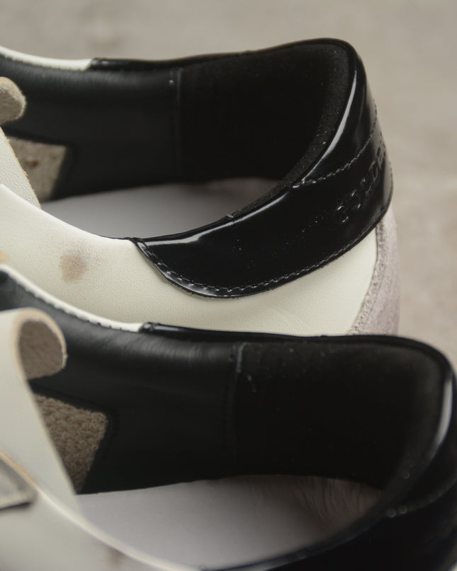 Golden Goose Super-Star Distressed Sneaker – White, Grey & Black