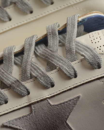 Golden Goose Super-Star Distressed Sneaker – White, Grey & Navy