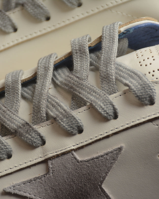 Golden Goose Super-Star Distressed Sneaker – White, Grey & Navy