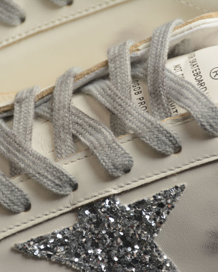 Golden Goose Super-Star Glitter Star Sneaker – Classic Grey