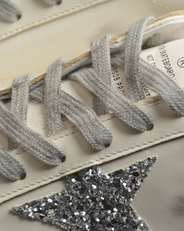 Golden Goose Super-Star Glitter Star Sneaker – Classic Grey