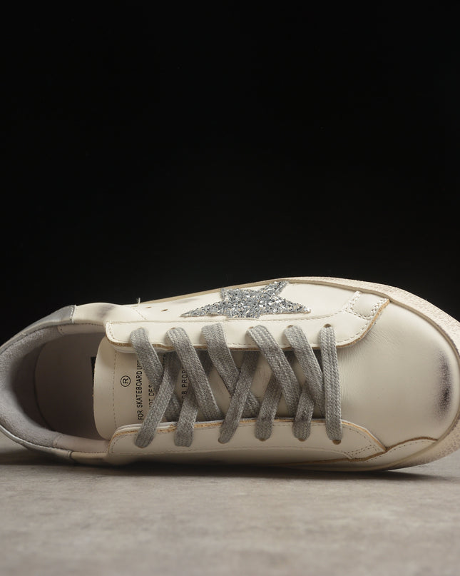 Golden Goose Super-Star Glitter Star Sneaker – Classic Grey