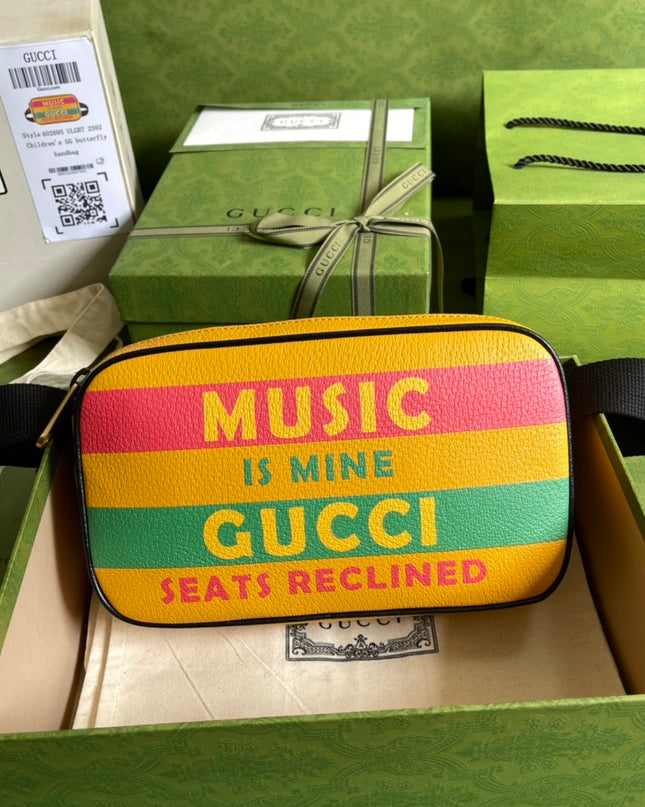 Gucci 100 Belt Bag – “Music Is Mine, Seats Reclined”