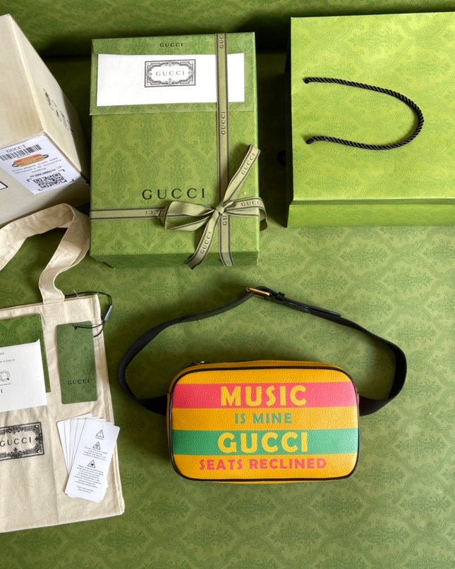 Gucci 100 Belt Bag – “Music Is Mine, Seats Reclined”