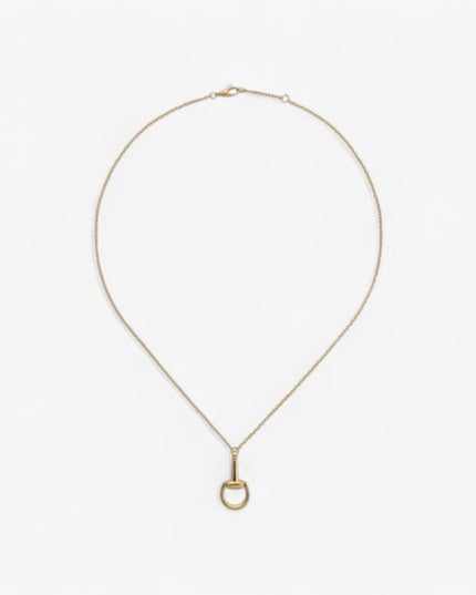Gucci 18k Gold Horsebit Chain Necklace
