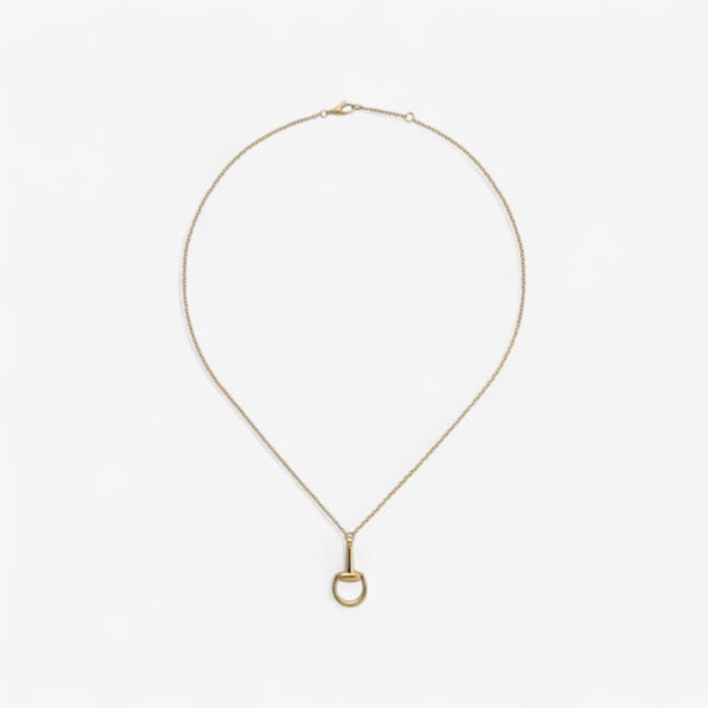 Gucci 18k Gold Horsebit Chain Necklace