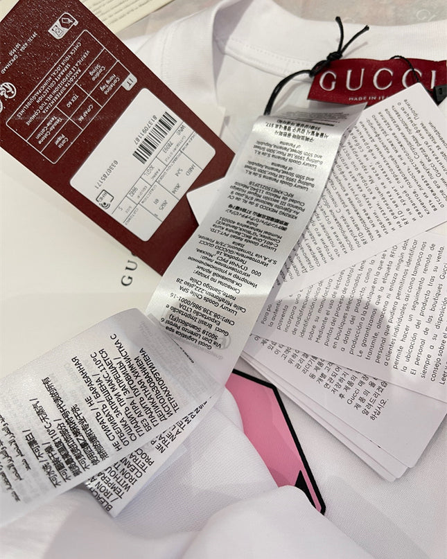 Gucci 1921 Collegiate‑Graphic Cotton‑Jersey T‑Shirt