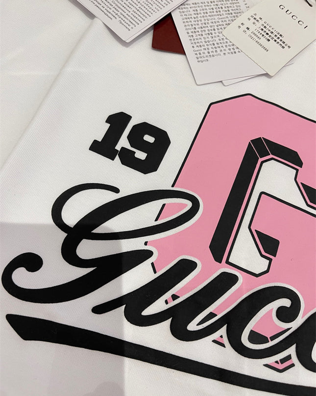 Gucci 1921 Collegiate‑Graphic Cotton‑Jersey T‑Shirt