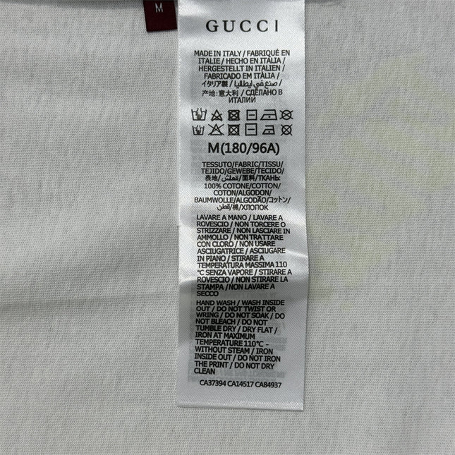 Gucci 2025SS Allover Neon Logo Print T-Shirt – Top Version
