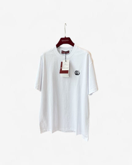 Gucci 2025SS Minimal GG Logo White T-Shirt – Top Version