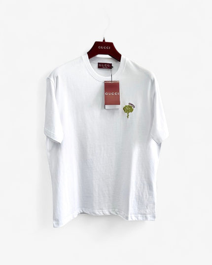 Gucci 2025SS Rose Crest Embroidered T-Shirt – Top Version