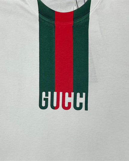 Gucci 2025SS Web Stripe Logo T-Shirt – Top Version